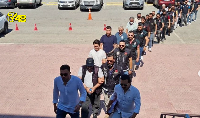 Bodrum'daki uyuşturucu operasyonunda 14 şüpheli adliyede