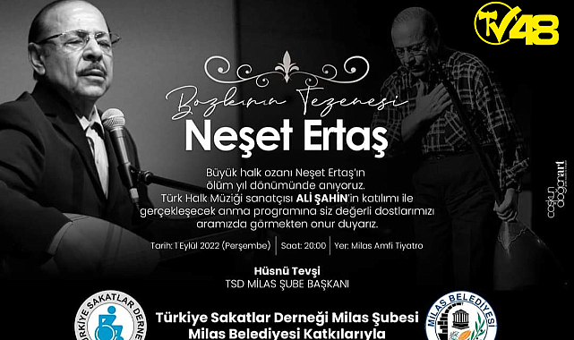 Milas'ta Neşet Ertaş Rüzgarı Esecek