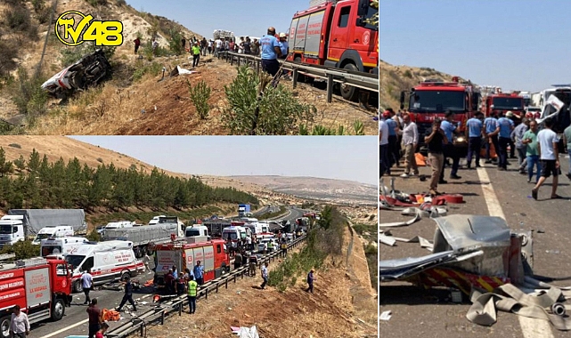 SON DAKİKA:GAZİANTEP'TE KATLİAM GİBİ KAZA 15 ÖLÜ 22 YARALI!