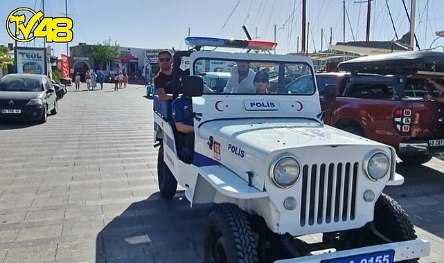 Bodrum'da Yenilenen Polis Cipi Vatandaşların İlgisini Çekti