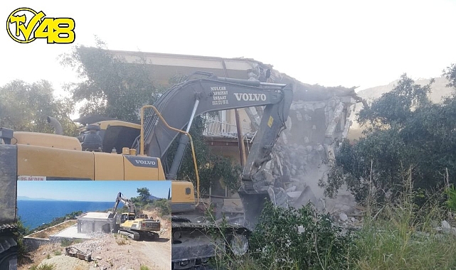 MİLAS'TA KAÇAK YAPILARLA MÜCADELE SÜRÜYOR