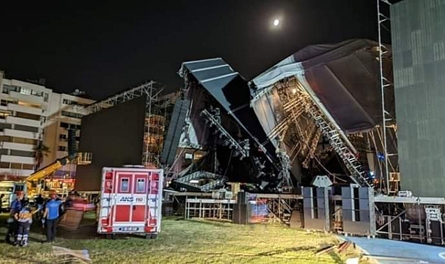 Tarkan'ın konser vereceği sahne çöktü