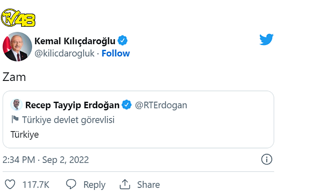 Tek kelimelik tweet akımına 'Türkiye' damgası... Başkan Erdoğan da katıldı