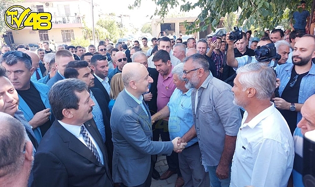 Ulaştırma ve Alt Yapı Bakanı Adil Karaismailoğlu Milas'ta