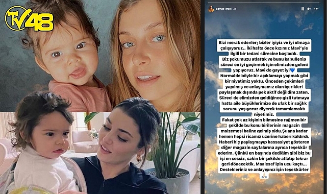 Ünlü oyuncu Hande Erçel'in Yeğeni Kanser Tedavisi Görüyor!!