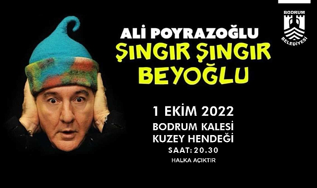 Usta Tiyatrocu, "Şıngır Şıngır Beyoğlu" ile Bodrum'da