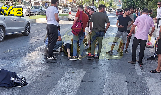 Yine Çevre Yolu Yine Kaza!!Milas'ta Motorlu Zabıta Vatandaşa Çarptı!!