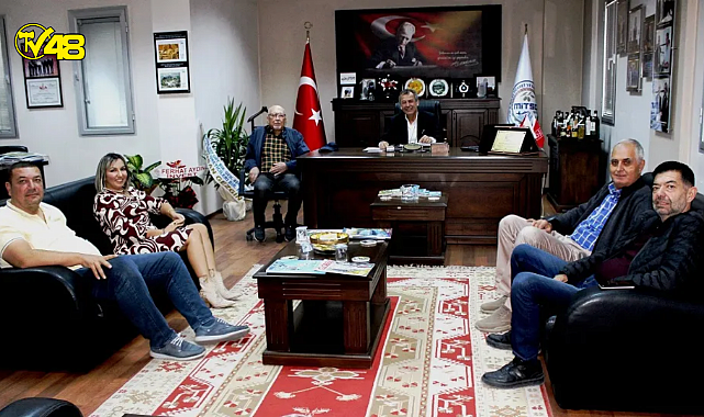 TV48 Yönetim Kurulu Başkanı Zahide Kuş'tan MİTSO' Yönetim Kuruluna tebrik ziyareti