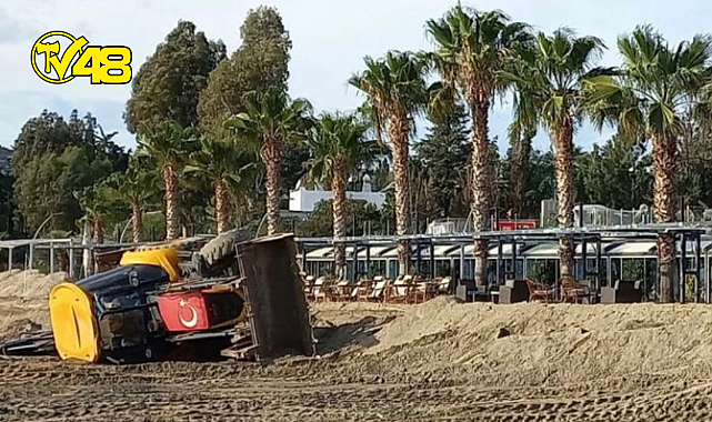 Kepçe Yan Yattı