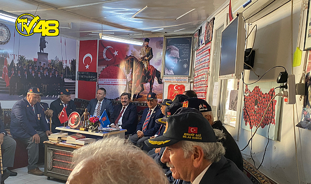 Muğla Valisi Orhan Tavlı ve Milas Kaymakamı Mustafa Ünver Böke'den Gaziler Derneğine Ziyaret