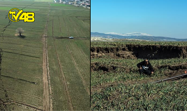 Deprem sonrası akılalmaz görüntüler! Kahramanmaraş'ta fay hattının geçtiği tarlalar ikiye bölündü