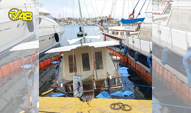 Bodrum'da tekne battı