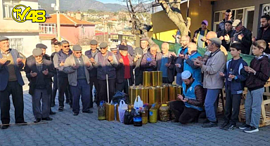 Kendi ürettikleri zeytinyağlarını depremzedelere gönderdiler