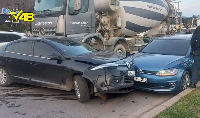 Bodrum'da zincirleme kaza
