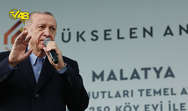 CUMHURBAŞKANI ERDOĞAN, MALATYA'DA DEPREM KONUTLARI TEMEL ATMA TÖRENİNE KATILDI