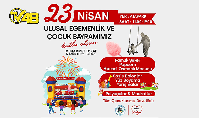 MİLAS BELEDİYE'SİNDEN ÇOCUKLARA ÖZEL ETKİNLİKLER…