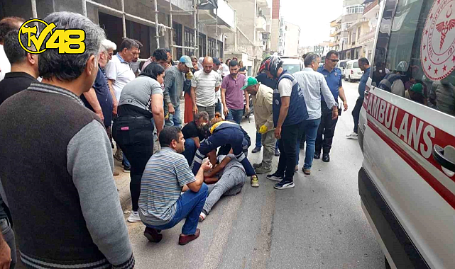 MİLAS'TA İŞ KAZASI: İŞÇİ ÜÇÜNCÜ KATTAN DÜŞTÜ