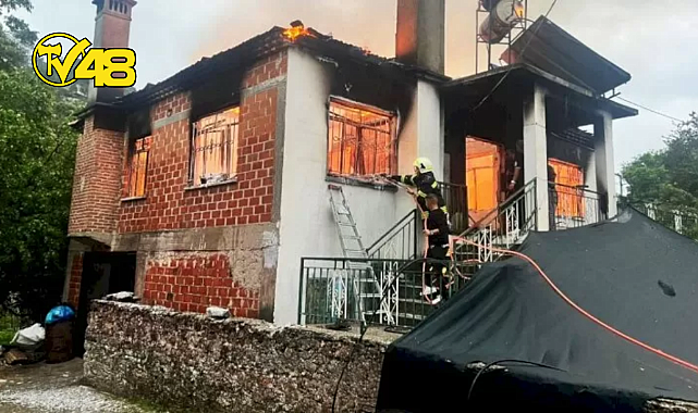 MİLAS'TA YANGINDA  ANNE OĞUL YANARAK CAN VERDİ BİR KİŞİ AĞIR YARALI!