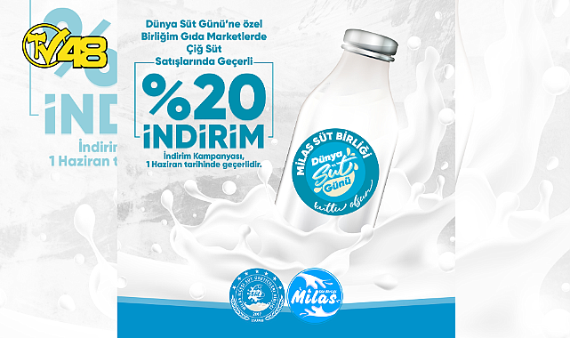 MİLAS SÜT BİRLİĞİ'NDEN ÇİĞ SÜTE %20 İNDİRİM