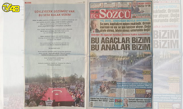 SÖZCÜ GAZETESİ TAM SAYFA YK ENERJİ'NİN REKLAMINI BASTI