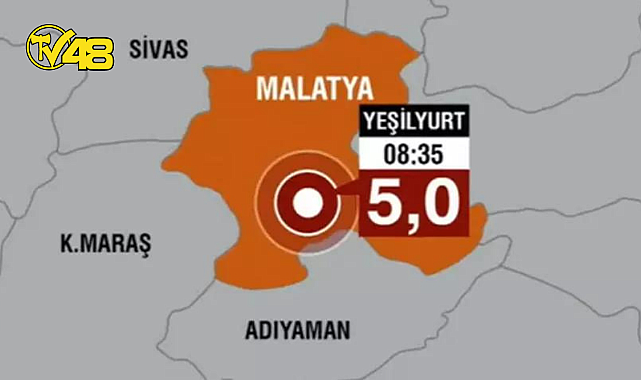 MALATYA'DA 5 BÜYÜKLÜĞÜNDE DEPREM!