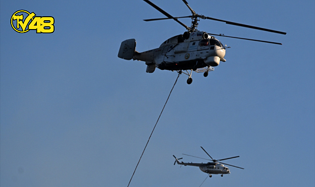 İZMİR'DE ORMAN YANGININA MÜDAHALE EDEN HELİKOPTER DÜŞTÜ