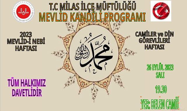 MEVLİD KANDİLİ COŞKUSU BELEN CAMİİ'NDE BULUŞUYOR!