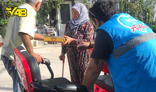 MİLAS'TA 76 YAŞINDAKİ ÜNZİLE TEKİR, AKÜLÜ BİSİKLET HAYALİNE KAVUŞTU