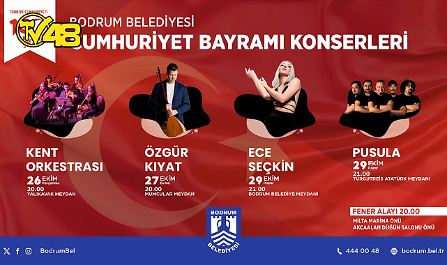 100'ÜNCÜ YILDA BODRUM'DA CUMHURİYET COŞKUSU