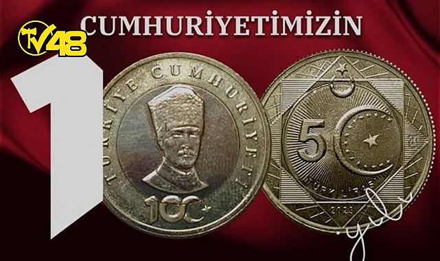 CUMHURİYETİN 100. YILINA ÖZEL "5 TÜRK LİRASI" HATIRA PARASI BASILDI