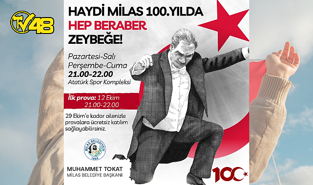 CUMHURİYETİN 100. YILINDA MİLAS ATAPARK'TA "HARMANDALI" GÖSTERİSİ...
