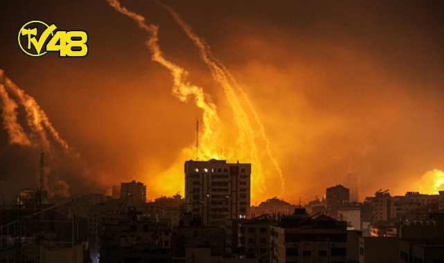 GAZZE'Yİ GECE BOYUNCA BOMBARDIMANA TUTTULAR
