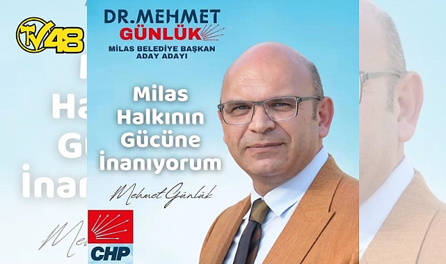 DR. MEHMET GÜNLÜK CHP'DEN MİLAS BELEDİYE BAŞKAN ADAY ADAYI