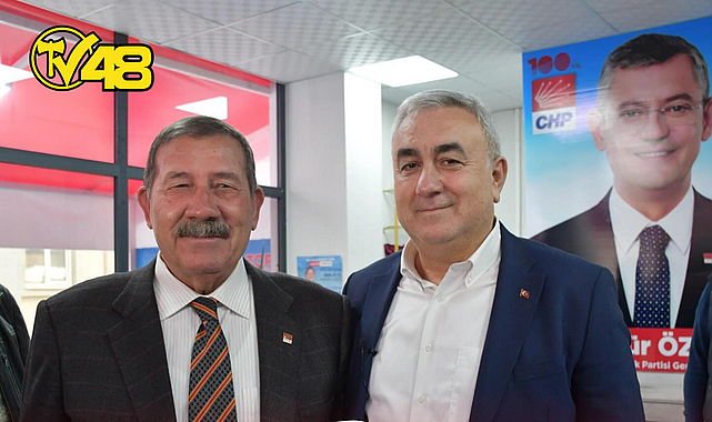 AK PARTİ ADAYI YİĞİTKAYA, CHP'Lİ TOPUZ'U SEÇİM BÜROSUNDA ZİYARET ETTİ.