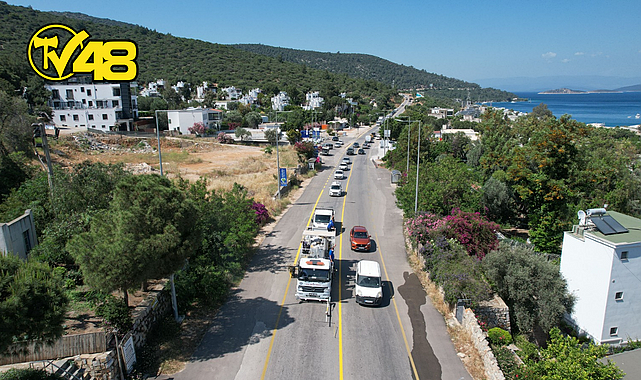 BÜYÜKŞEHİR BODRUM'UN YOLLARINI GÜVENLİ HALE GETİRİYOR
