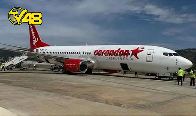 BİR UÇAK DAHA GÖVDESİ ÜZERİNE İNDİ