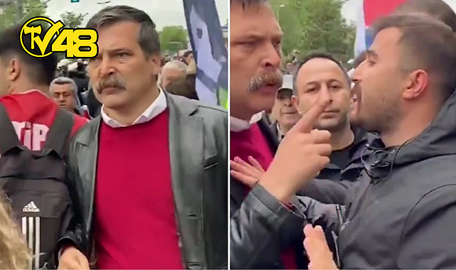 ERKAN BAŞ'TAN YÜRÜYÜŞE MÜDAHALE EDEN POLİSE TEPKİ: BANA BAĞIRMA