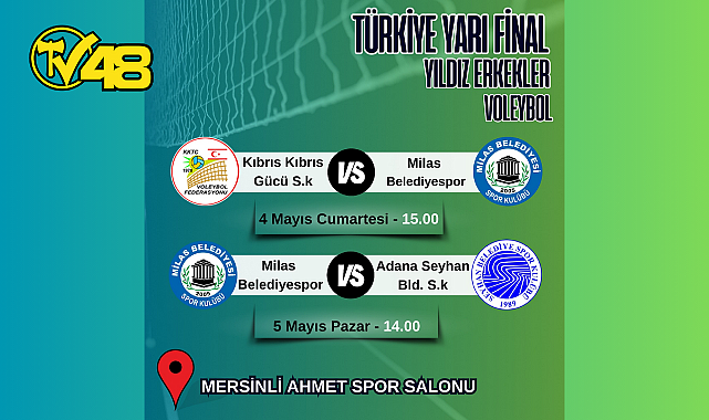 MİLAS BELEDİYESPOR YILDIZ ERKEKLER VOLEYBOL TAKIMI MERSİN'DE SAHAYA ÇIKIYOR