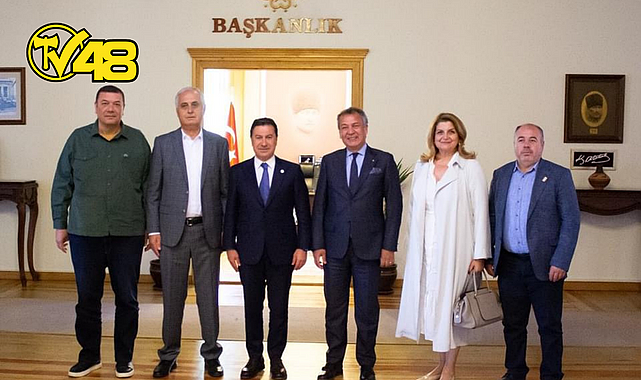 MİTSO HEYETİ BÜYÜKŞEHİR BELEDİYE BAŞKANI AHMET ARAS'I ZİYARET ETTİ.