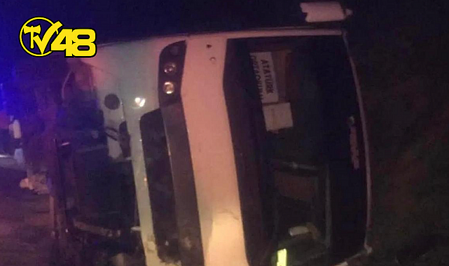 MUĞLA'DA ÖĞRENCİLERİ TAŞIYAN GEZİ OTOBÜSÜ KAZA YAPTI: 25 YARALI