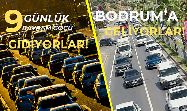 BODRUM'DA BAYRAM ÖNCESİ TRAFİK ÇİLESİ BAŞLADI