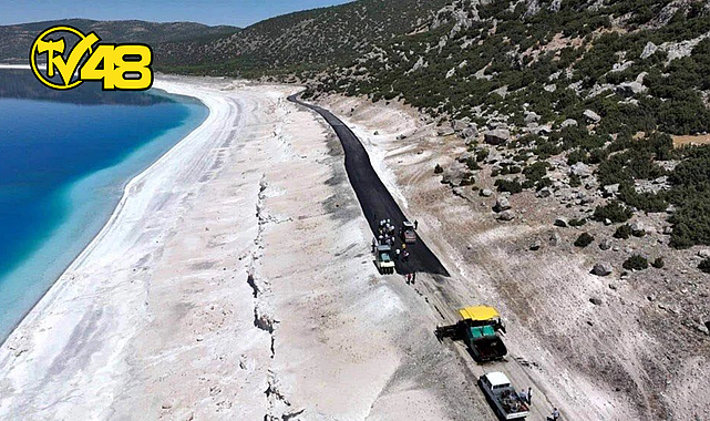 SALDA GÖLÜ'NDE ASFALT KRİZİ