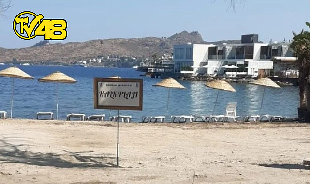 BODRUM'DA İŞLETMELER TARAFINDAN İŞGAL EDİLEN ALAN, HALK PLAJI HALİNE GETİRİLDİ.