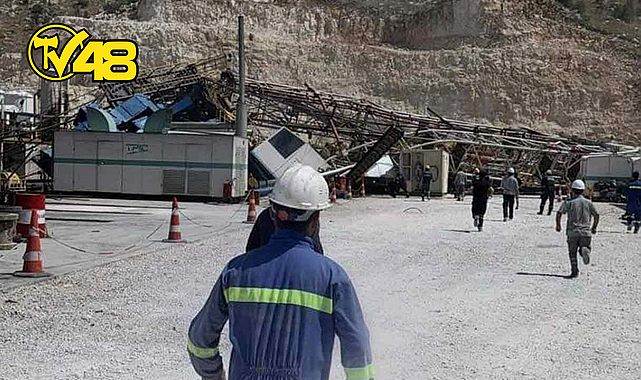 GABAR DAĞI'NDA PETROL SONDAJ KULESİ DEVRİLDİ