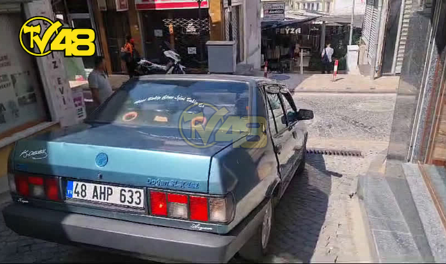 MİLAS ARASTA'DA SÜRÜCÜ YOLU KAPATIP GİTTİ