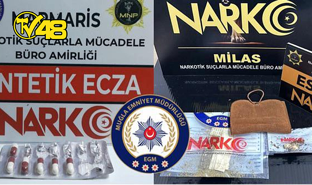 MUĞLA İL EMNİYET MÜDÜRLÜĞÜ'NDEN UYUŞTURUCU OPERASYONLARI: 25 OPERASYONDA BÜYÜK BAŞARI