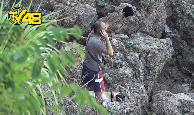 TASMASINDAN KURTULAN KÖPEK 20 METRELİK KAYALIKLARDAN AŞAĞI DÜŞTÜ