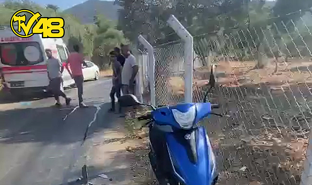 MİLAS'TA 13 YAŞINDAKİ MOTOSİKLET SÜRÜCÜSÜ TIRA ÇARPTI