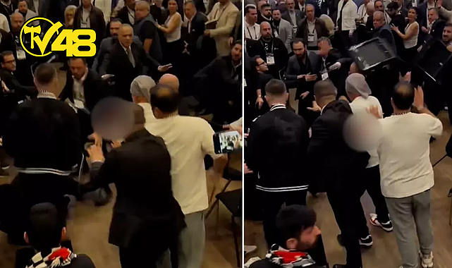 BEŞİKTAŞ GENEL KURULU'NDA BÜYÜK KAVGA! ESKİ VE YENİ BAŞKANININ DESTEKÇİLERİ BİRBİRİNE GİRDİ