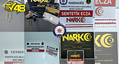 MUĞLA'DA NARKOTİK OPERASYONLARI: UYUŞTURUCU TACİRLERİNE AĞIR DARBE